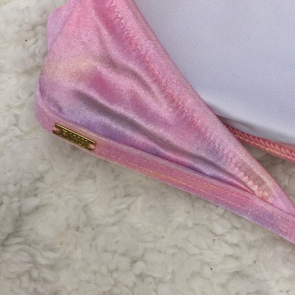 VS Pink High-Neck Strappy Bikini Top Swimsuit Swim - Picture 6 of 7